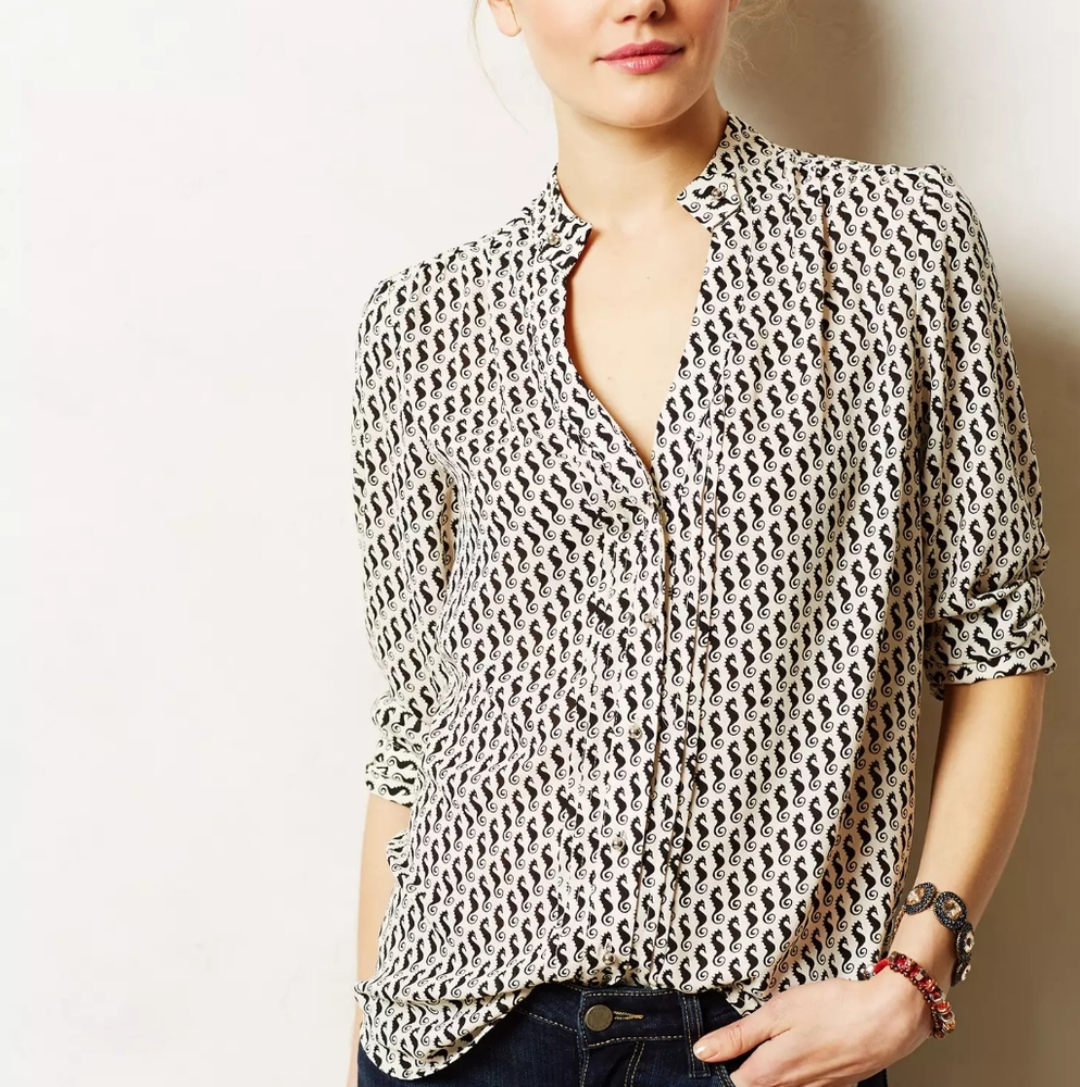 Anthropologie Moulinette Soeurs Pemberton Blouse Size 4